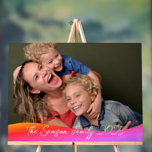 Panneau En Acrylique Couverture complète de 1 photo simple - superposit