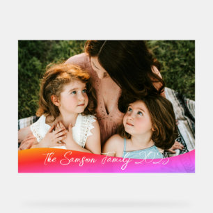 Panneau En Acrylique Couverture complète de 1 photo simple - superposit