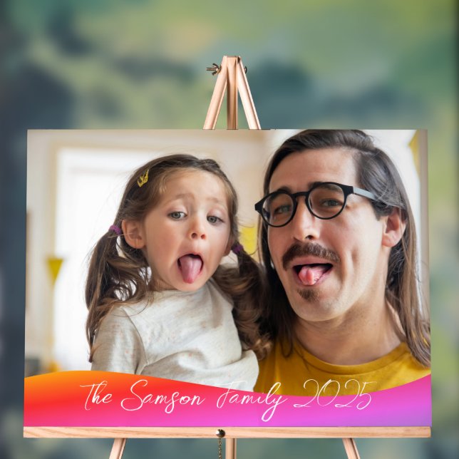 Panneau En Acrylique Couverture complète de 1 photo simple - superposit (Neutre)