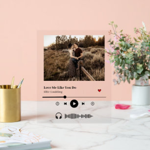 Panneau En Acrylique Couverture de l'album de la liste de lecture perso