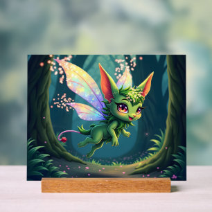 Panneau En Acrylique Créature de Fée Enchantée – Lutin de la Forêt Magi