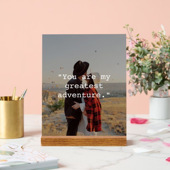 Panneau En Acrylique Créer votre propre photo de devis personnalisée (Mariage)