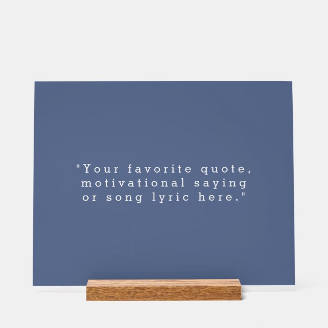 Panneau En Acrylique Créez votre propre devis (Recto)