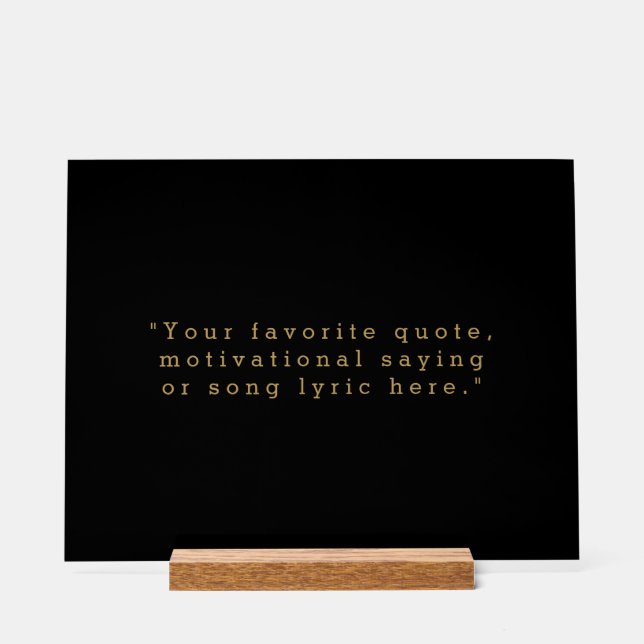 Panneau En Acrylique Créez votre propre devis (Recto)