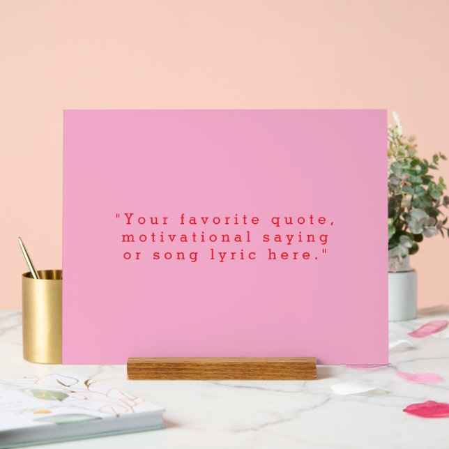 Panneau En Acrylique Créez votre propre devis (Mariage)