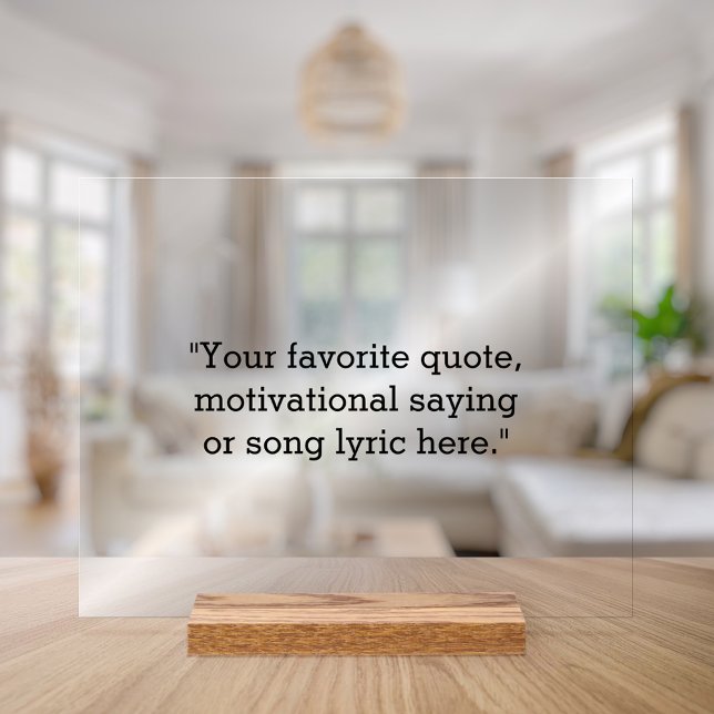 Panneau En Acrylique Créez votre propre devis (Créateur téléchargé)