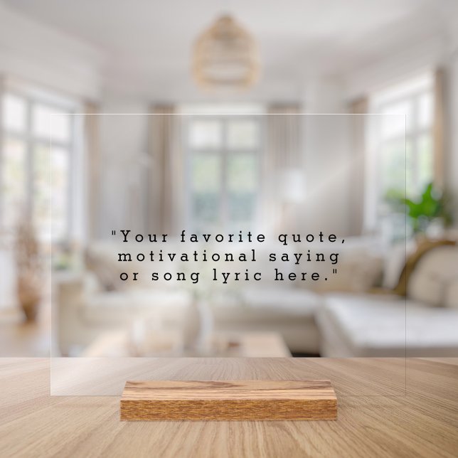 Panneau En Acrylique Créez votre propre devis (Créateur téléchargé)