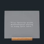 Panneau En Acrylique Créez votre propre devis<br><div class="desc">Créez votre propre devis personnalisé imprimé acrylique. Caractéristiques minimaliste typographie de machine à écrire.</div>