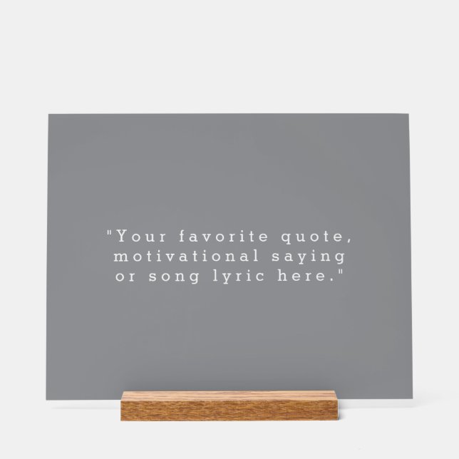 Panneau En Acrylique Créez votre propre devis (Recto)