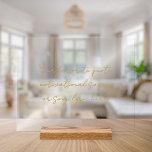 Panneau En Acrylique Créez votre propre devis personnalisé de script mi<br><div class="desc">Créez votre propre devis personnalisé imprimé acrylique. Comprend votre citation motivationnelle préférée ou un dicton inspirant dans la calligraphie de script minimaliste moderne.</div>