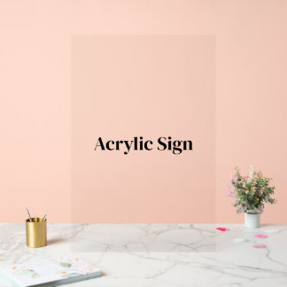 Panneau En Acrylique Créez votre propre enseigne acrylique personnalisé