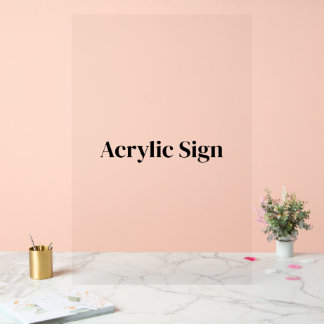 Panneau En Acrylique Créez votre propre enseigne acrylique personnalisé