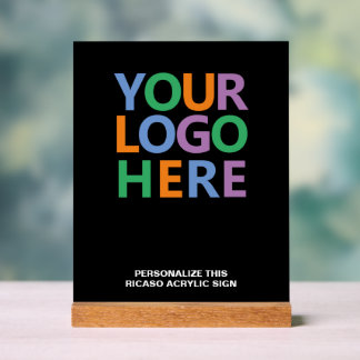 Panneau En Acrylique Créez votre propre logo personnalisé
