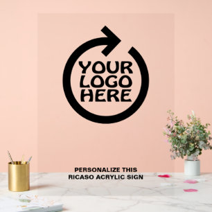 Panneau En Acrylique Créez votre propre logo personnalisé
