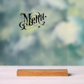 Panneau En Acrylique Créez Votre Propre Menu de Style Vintage Personnal