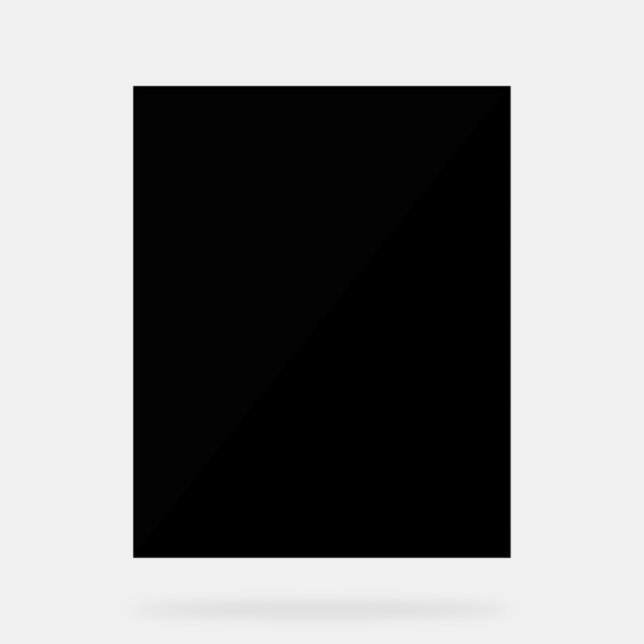 Panneau En Acrylique Créez votre propre signature acrylique noire (Recto)