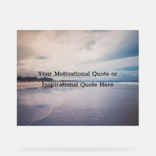Panneau En Acrylique Créez Votre Propre Texte Inspirant de Motivation