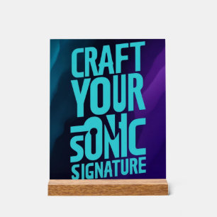 Panneau En Acrylique Créez votre signature sonore