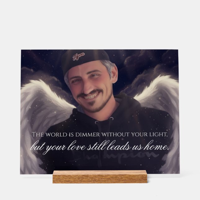 Panneau En Acrylique Custom Memorial (Recto)