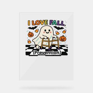 Panneau En Acrylique Cute I Love Fall Prevention Physique Thérapie Fant