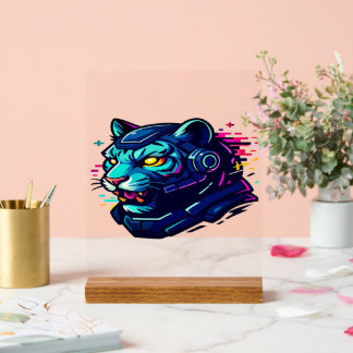 Panneau En Acrylique Cyber Animaux - Créatures futuristes du Digita