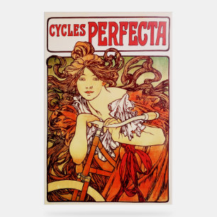 Panneau En Acrylique Cycles Perfecta d'Alphonse Mucha