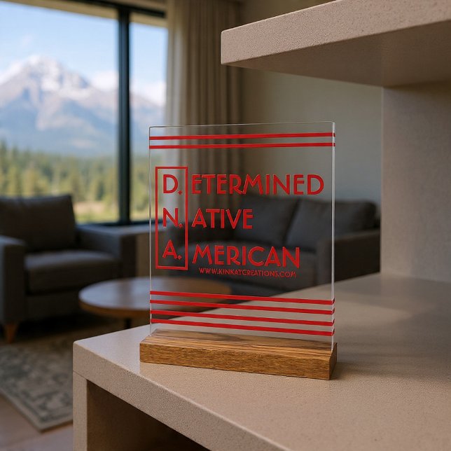 Panneau En Acrylique D.N.A - Déterminé Amérindien (Créateur téléchargé)