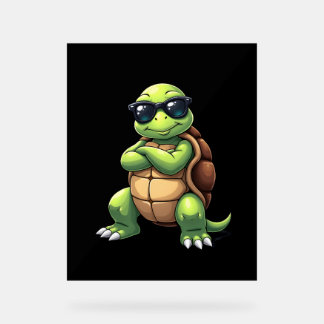 Panneau En Acrylique Dabbing Sea Turtle Animal Lover Save The Turtles (