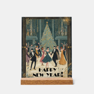 Panneau En Acrylique Danse de salon Art déco Bonne année