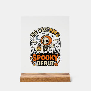 Panneau En Acrylique Début effrayant de Big Brother Halloween