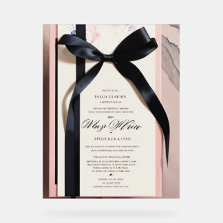 Panneau En Acrylique "Début gracieux : Un Accueil Marié Élégant"