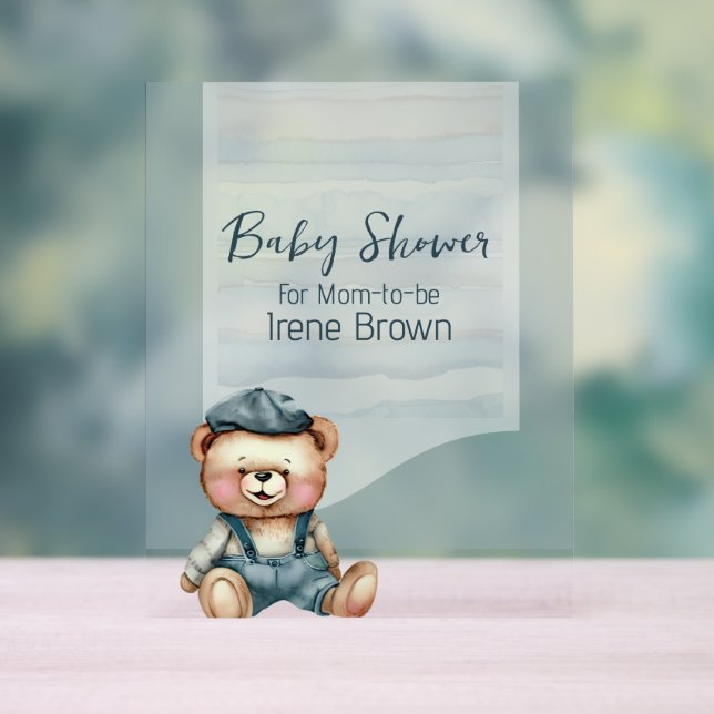 Panneau En Acrylique Décontracté Charming Baby shower Thème Acrylique S (Neutre)