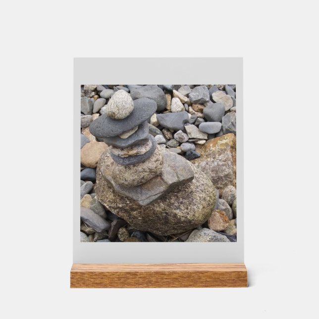 Panneau En Acrylique Décor Zen Rock (Recto)