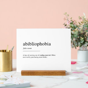 Panneau En Acrylique Définition de l'anbibliophobie