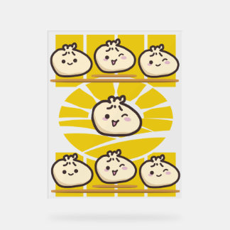 Panneau En Acrylique délicieux dim sum boulettes ensoleillées 