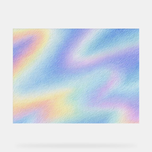 Panneau En Acrylique Dérive de ciel pastel (Recto)