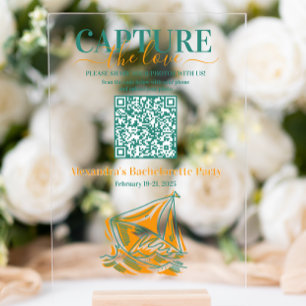 Panneau En Acrylique Dernière voile avant le Veil Bachelorette Party