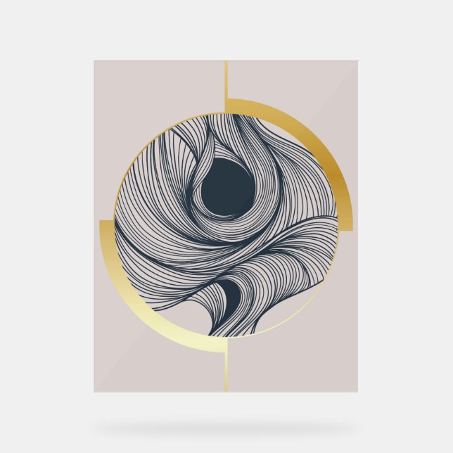 Panneau En Acrylique Design contemporain dégradé (Recto)