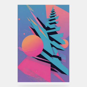 Panneau En Acrylique Design Memphis du milieu du siècle - Ken Gage Art