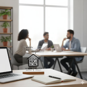 Panneau En Acrylique Détails WiFi Joli vol pour un code QR wifi