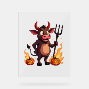 Panneau En Acrylique Diable Vache mal