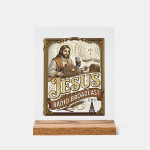 Panneau En Acrylique Diffusion Radio Jésus Diffusion Radio Jésus Christ