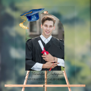 Panneau En Acrylique Diplôme photo personnalisée Signal acrylique