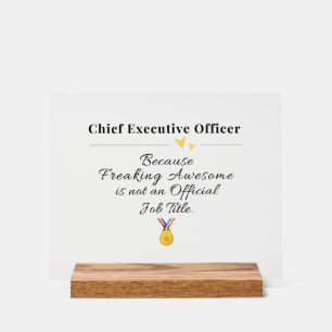 Panneau En Acrylique Directeur général drôle