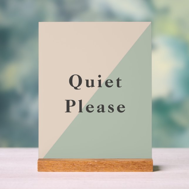 Panneau En Acrylique Do Not Disturb Quiet Please Productivity (Neutre)