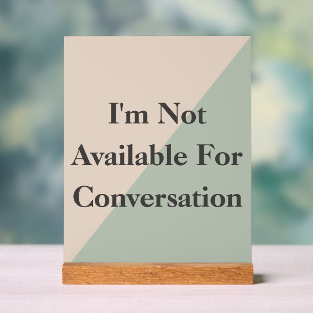 Panneau En Acrylique Do Not Disturb Quiet Please Productivity (Neutre)