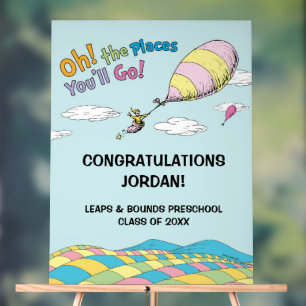 Panneau En Acrylique Dr. Seuss   Oh, The Places You'll Go! Remise de di