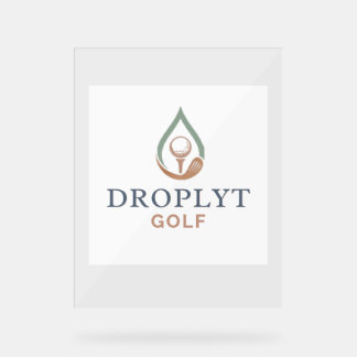 Panneau En Acrylique Droplyt Golf Signature Acrylic Sign