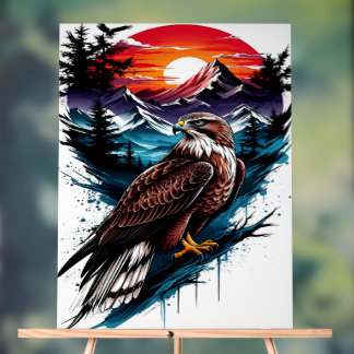 Panneau En Acrylique Eagle in the mountain