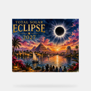 Panneau En Acrylique Éclipse solaire totale de 2027 en Égypte